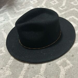 Black felt hat